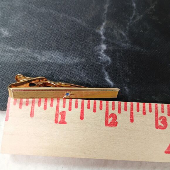3pc AVON Tie Bars Gold Tone Clips Vintage Men’s Accessories Classic Style - Picture 10 of 14